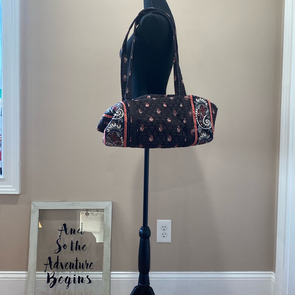 Vera Bradley Houndstooth Brown Overnight Bag